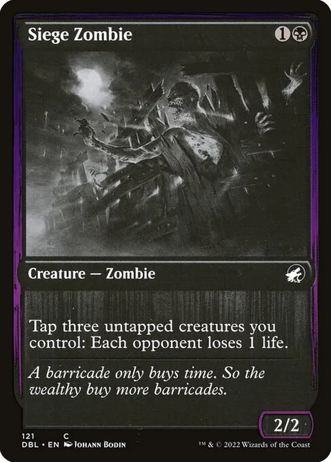 Siege Zombie, carte 121 de Innistrad: Double Feature