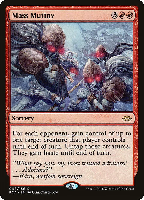 Mass Mutiny, card 48 from Planechase Anthology