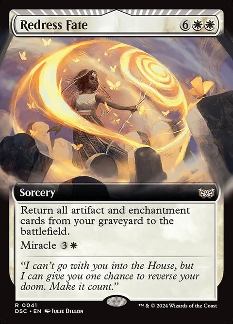 Redress Fate, card 41 from Duskmourn: House of Horror Commander