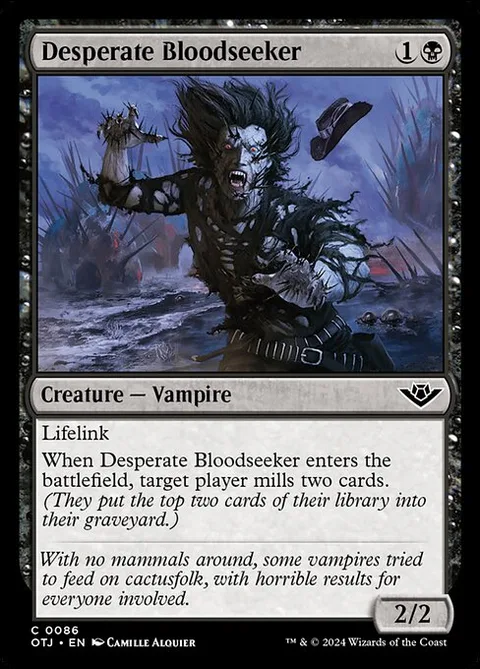 Desperate Bloodseeker, carte 86 de Outlaws of Thunder Junction