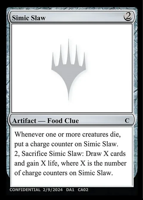 Simic Slaw, card CAb from Unknown Event