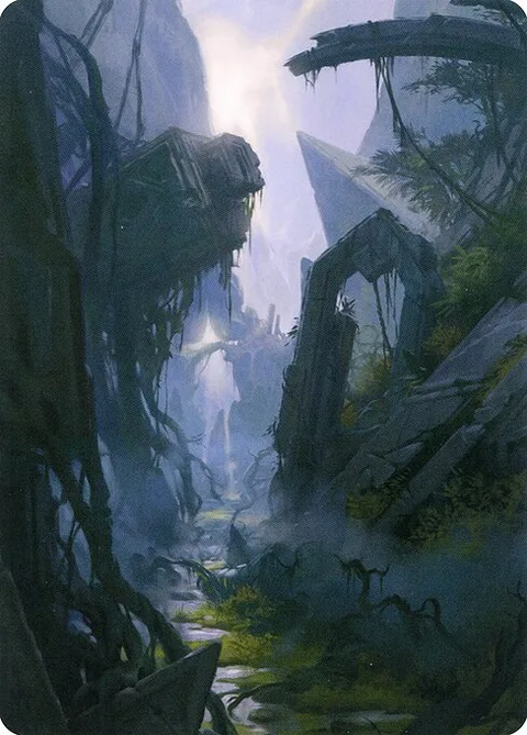 Swamp // Swamp, card 14 from Zendikar Rising Art Series