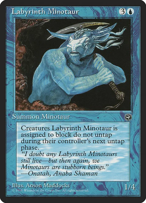 Labyrinth Minotaur, card 30a from Homelands