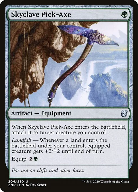 Skyclave Pick-Axe, carte 204 de Zendikar Rising