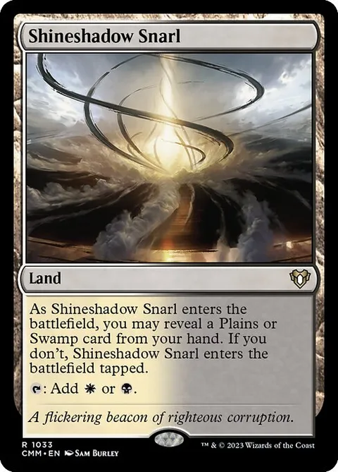 Shineshadow Snarl, carte 1033 de Commander Masters