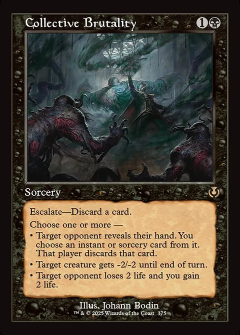 Collective Brutality, card 375 from Innistrad Remastered