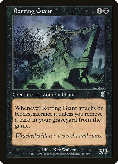 Rotting Giant, card 158 from Odyssey