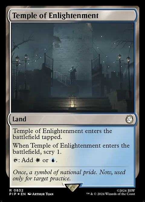 Temple of Enlightenment, card 832 from Fallout