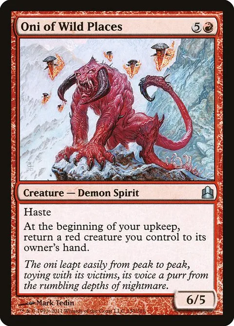 Oni of Wild Places, card 130 from Commander 2011