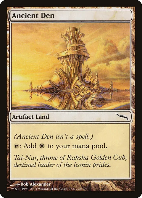 Ancient Den, card 278 from Mirrodin
