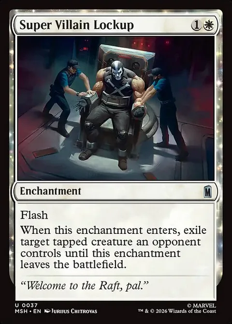 Super Villain Lockup, card 37 from Marvel Super Heroes