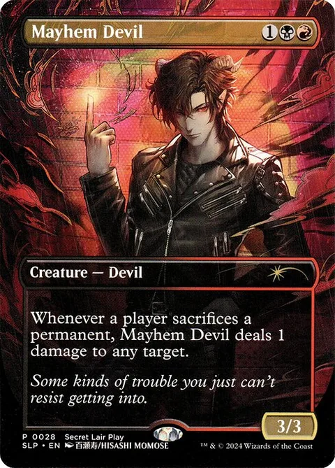 Mayhem Devil, card 28 from Secret Lair Promo