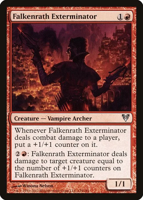 Falkenrath Exterminator, card 134 from Avacyn Restored