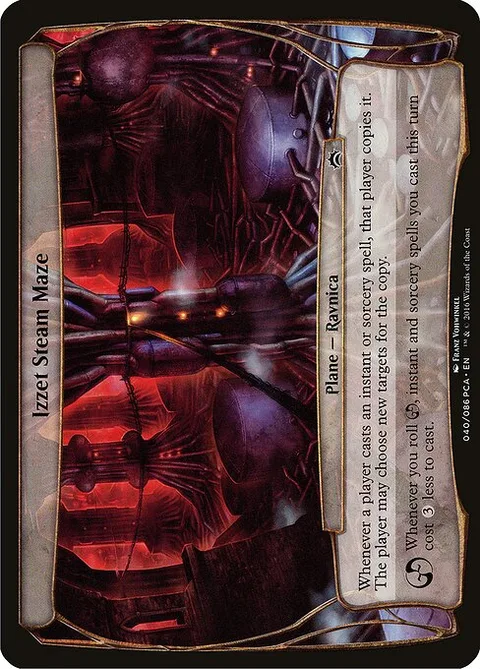 Izzet Steam Maze, card 40 from Planechase Anthology Planes