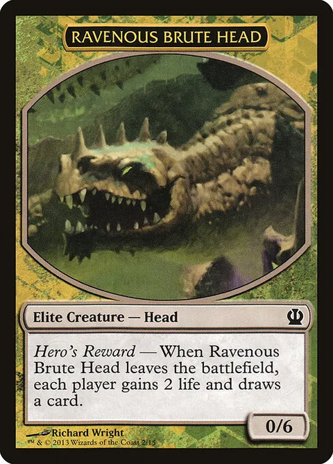 Ravenous Brute Head, card 2 from Face the Hydra
