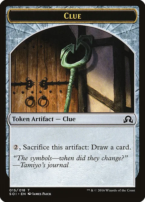 Clue, card 15 from Shadows over Innistrad Tokens