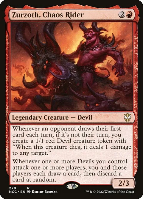 Zurzoth, Chaos Rider, carte 278 de New Capenna Commander