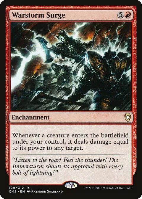Warstorm Surge, card 129 from Commander Anthology Volume II