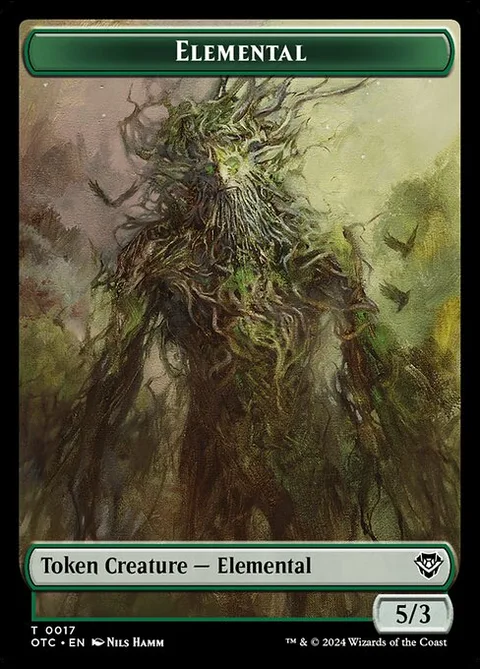 Elemental, carte 17 de Outlaws of Thunder Junction Commander Tokens