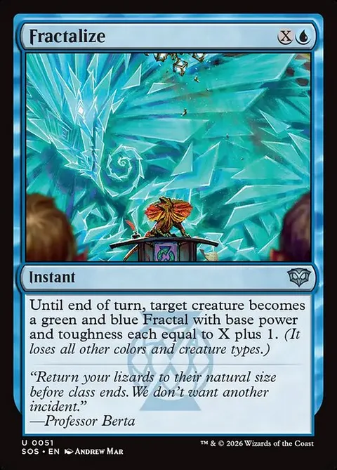 Fractalize, card 51 from Secrets of Strixhaven