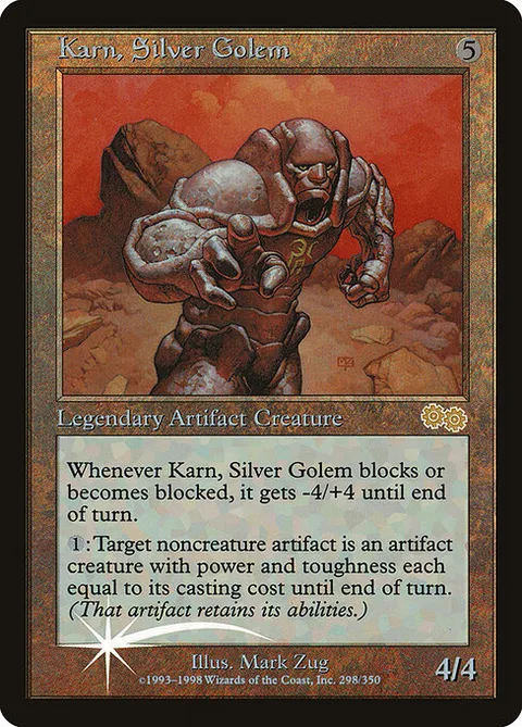 Karn, Silver Golem, carte 8 de Arena League 1999