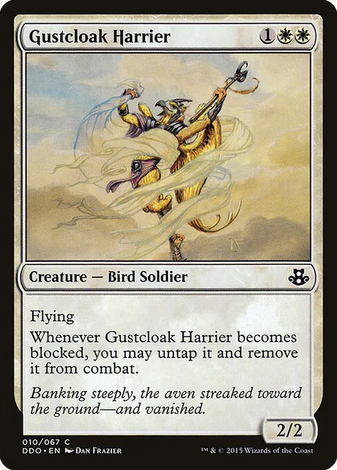 Gustcloak Harrier, card 10 from Duel Decks: Elspeth vs. Kiora