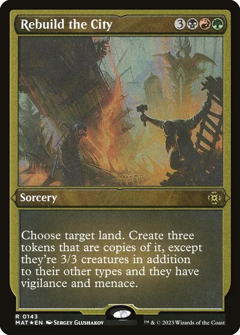 Rebuild the City, card 143 from March of the Machine: The Aftermath