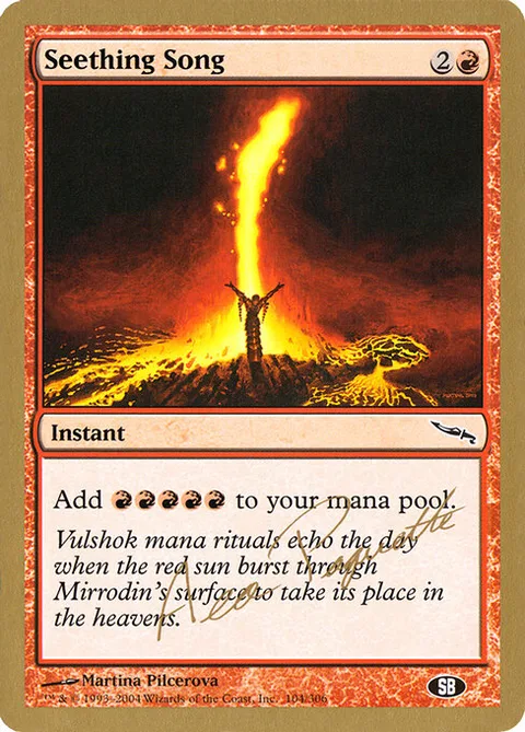 Seething Song, carte ap104sb de World Championship Decks 2004