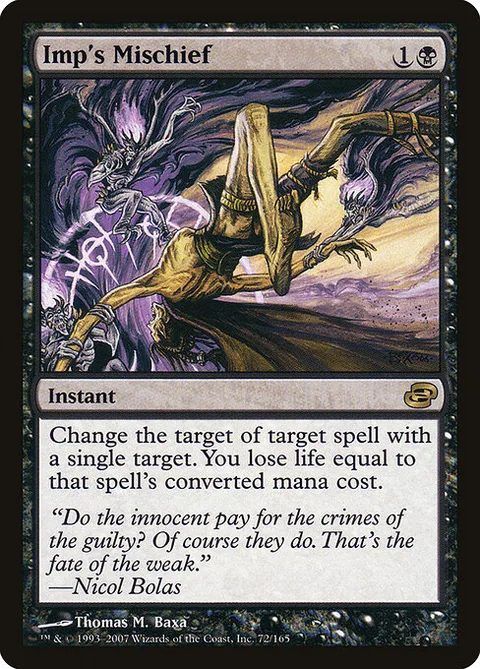 Imp's Mischief, card 72 from Planar Chaos
