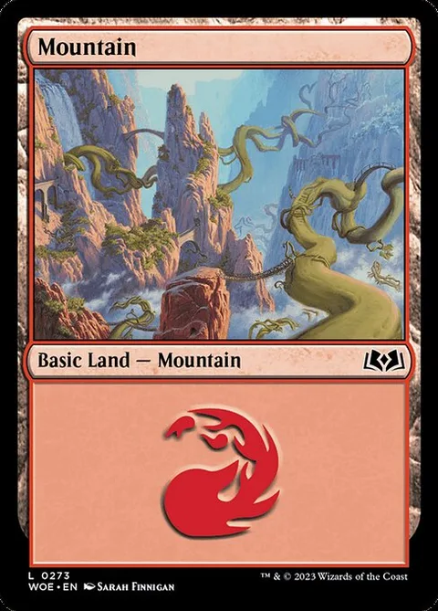 Mountain, carte 273 de Wilds of Eldraine