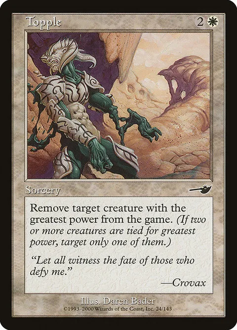 Topple, carte 24 de Nemesis
