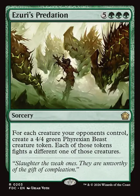 Ezuri's Predation, carte 203 de Foundations Commander