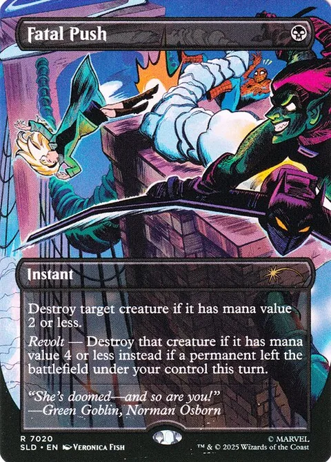Fatal Push, card 7020 from Secret Lair Drop
