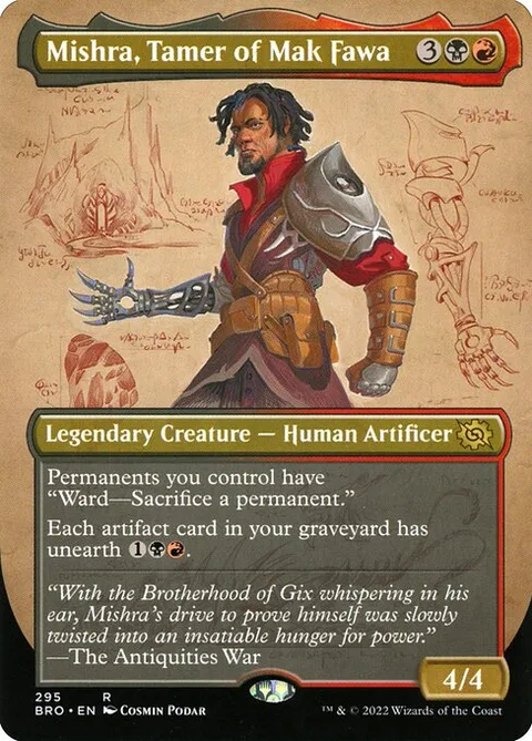 Mishra, Tamer of Mak Fawa, card 295 from The Brothers' War