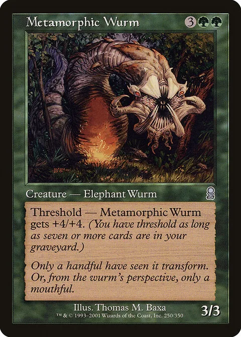 Metamorphic Wurm, carte 250 de Odyssey