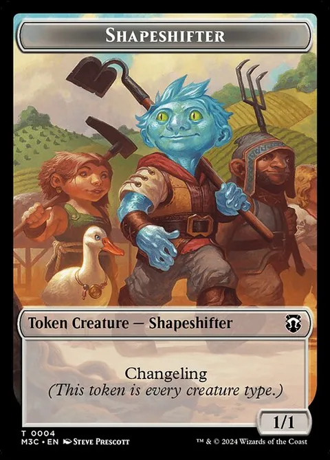 Shapeshifter, card 4 from Modern Horizons 3 Commander Tokens