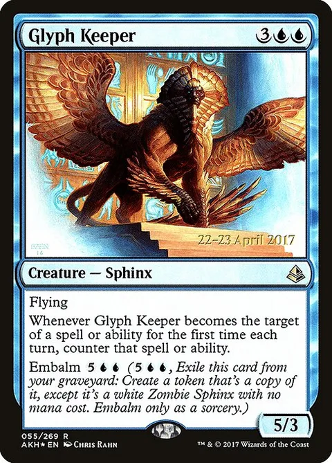 Glyph Keeper, carte 55s de Amonkhet Promos