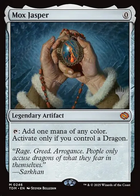 Mox Jasper, carte 246p de Tarkir: Dragonstorm Promos