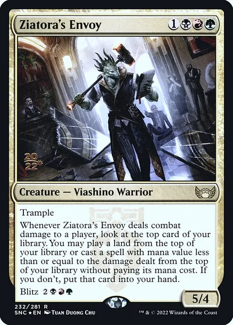 Ziatora's Envoy, carte 232s de Streets of New Capenna Promos