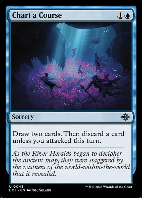 Chart a Course, card 48 from The Lost Caverns of Ixalan