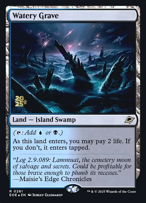 Watery Grave, card 261s from Edge of Eternities Promos