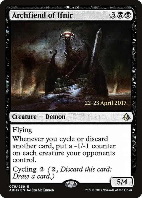 Archfiend of Ifnir, carte 78s de Amonkhet Promos