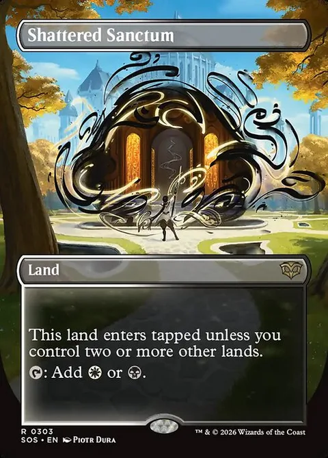 Shattered Sanctum, card 303 from Secrets of Strixhaven