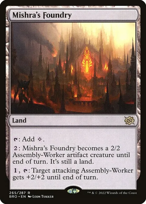 Mishra's Foundry, card 265 from The Brothers' War