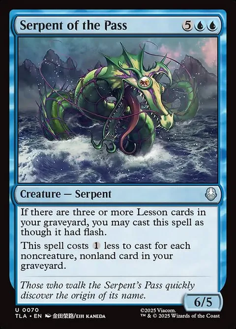 Serpent of the Pass, card 70 from Avatar: The Last Airbender