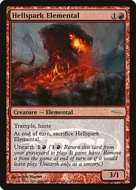 Hellspark Elemental, card 25 from DCI Promos