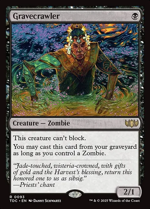 Gravecrawler, carte 93 de Tarkir: Dragonstorm Commander