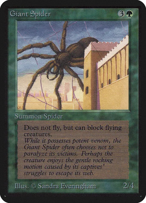 Giant Spider, card 198 from Limited Edition Alpha