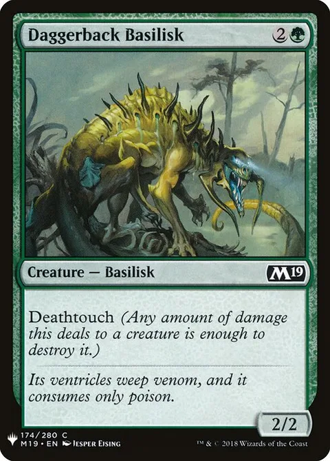 Daggerback Basilisk, carte M19-174 de The List