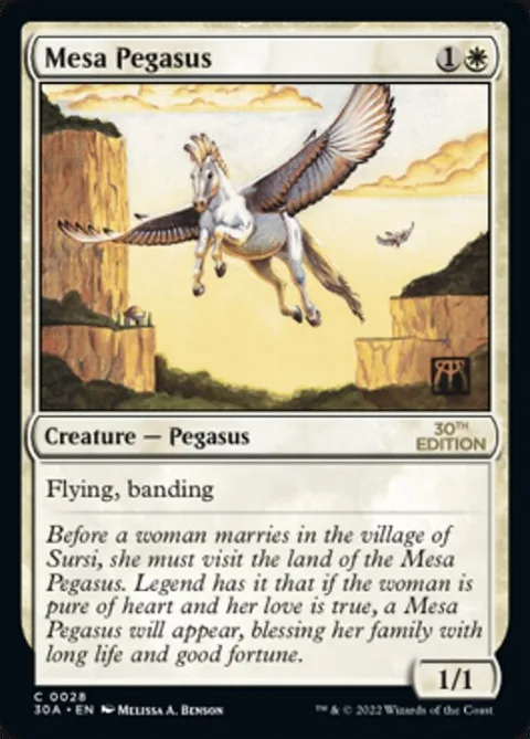 Mesa Pegasus, card 28 from 30th Anniversary Edition